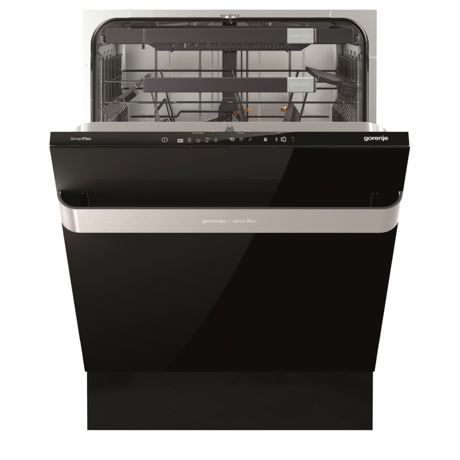 Masina de spalat vase Gorenje Ora-Ito GV60ORAB, Incorporabila, 16 Seturi, 5 Programe, Digital Touch, 60 cm, Usa cu panel sticla neagra
