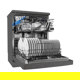 Masina de spalat vase Candy H CF 3C7LFX, 32002158 clasa D