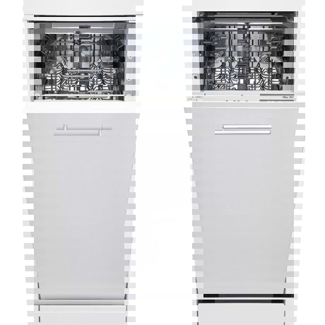 Masina de spalat vase Heinner HDW-BI4505IE++, Total incorporabila, 10 seturi, 5 programe, Control electronic, Incarcare la jumatate, 45 cm