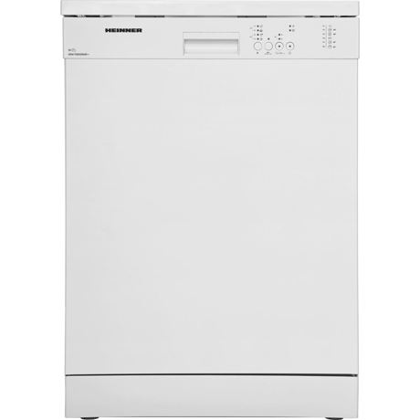 Masina de spalat vase Heinner HDW-FS6006WE++, Independenta, 12 seturi, 6 programe, Control electronic, Incarcare la jumatate, 60 cm, Alb