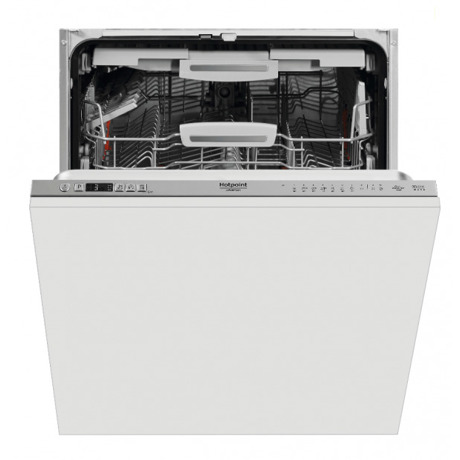 Masina de spalat vase Hotpoint HIC3O33WLEG, Incorporabila, 14 seturi, 10 programe, Control electronic, Display, 60 cm, Panou comanda inox