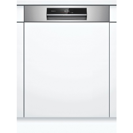 Mașina de spălat vase partial încorporabilă Bosch SMI8YCS03E, 14 seturi, 8 programe, Display TFT, Home Connect, Sertar tacamuri, 60 cm