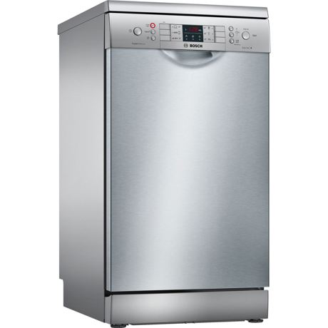 Masina de spalat vase Bosch Serie 4 SPS46II07E Super Silence, Independenta, 45 cm, 9 seturi, 6 programe, VarioSpeed Plus, HygienePlus, ExtraDry, Inox antiamprenta/Silver