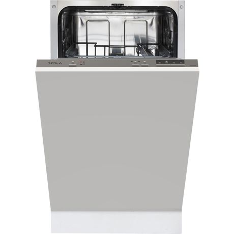 Masina de spalat vase incorporabila Tesla WDI461M, 9 seturi, 4 programe, Incarcare la jumatate, 45 cm, Argintiu