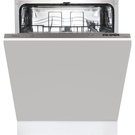 Masina de spalat vase incorporabila Tesla WDI661M, 12 seturi, 4 programe, Incarcare la jumatate, 60 cm, Argintiu