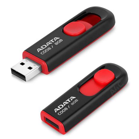 Memorie USB Flash Drive ADATA 4GB, C008, USB2.0, negru