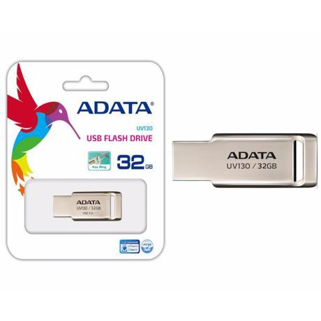 Memorie USB Flash Drive ADATA 32GB, UV130 ,USB2.0 golden