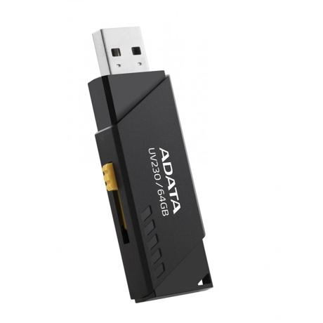 Memorie USB Flash Drive ADATA 64GB, UV230, USB2.0, negru
