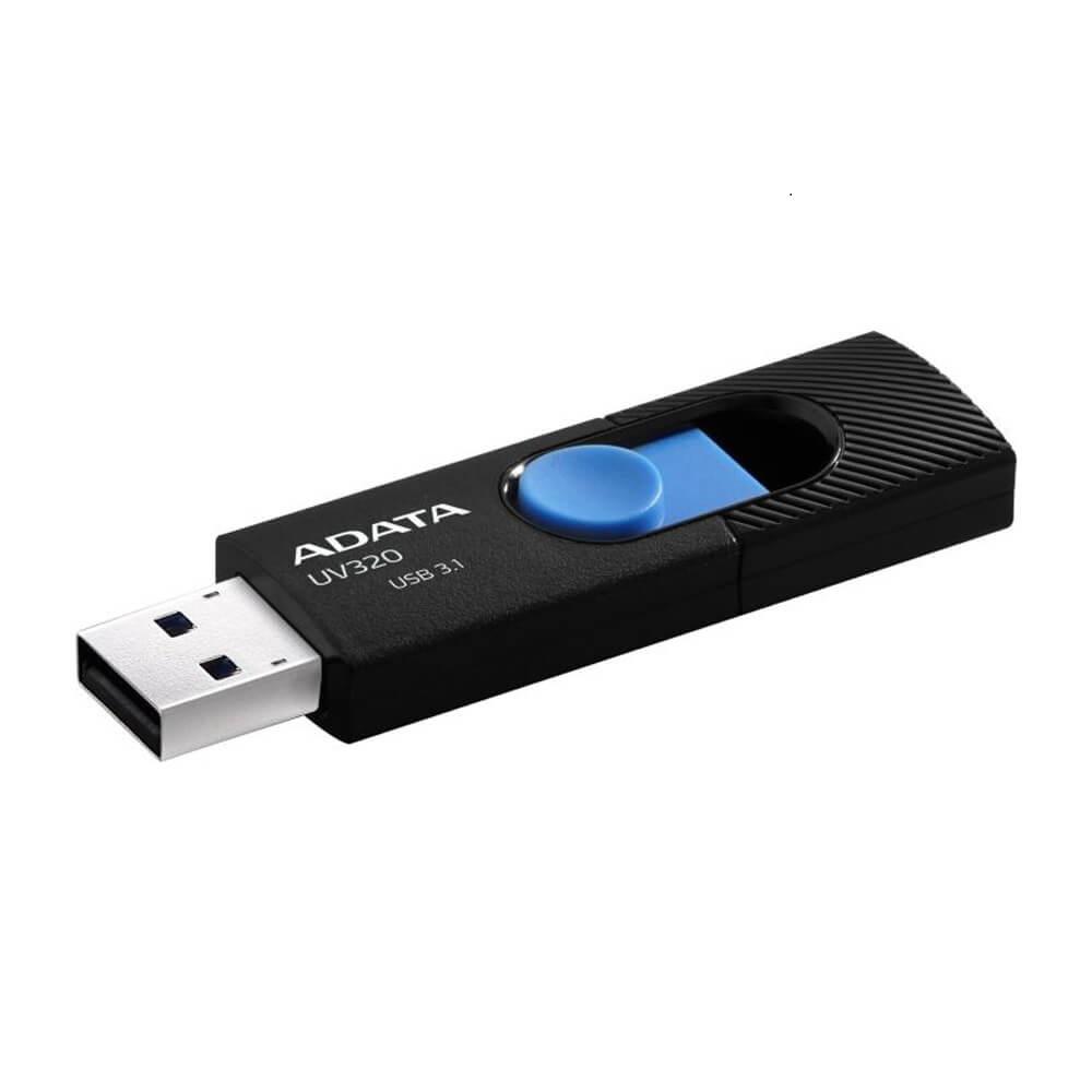 Memorie USB Flash Drive ADATA 32GB, UV320, USB2.0, negru/albastru