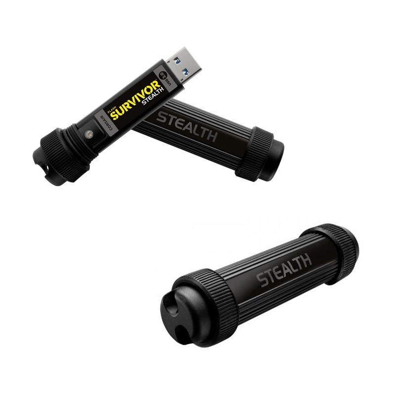 Memorie USB Flash Drive Corsair Survivor Stealth, 64GB, USB 3.0, negru