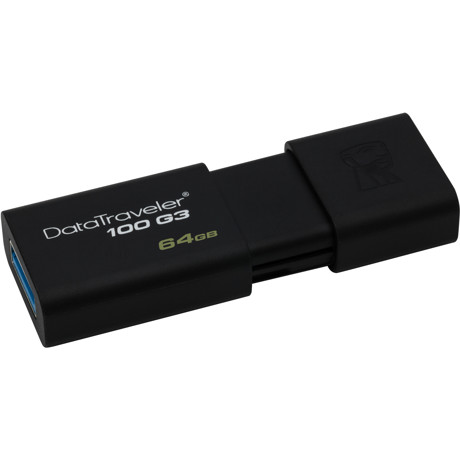 Kingston DataTraveler D100G3 64 GB USB 3.0, negru