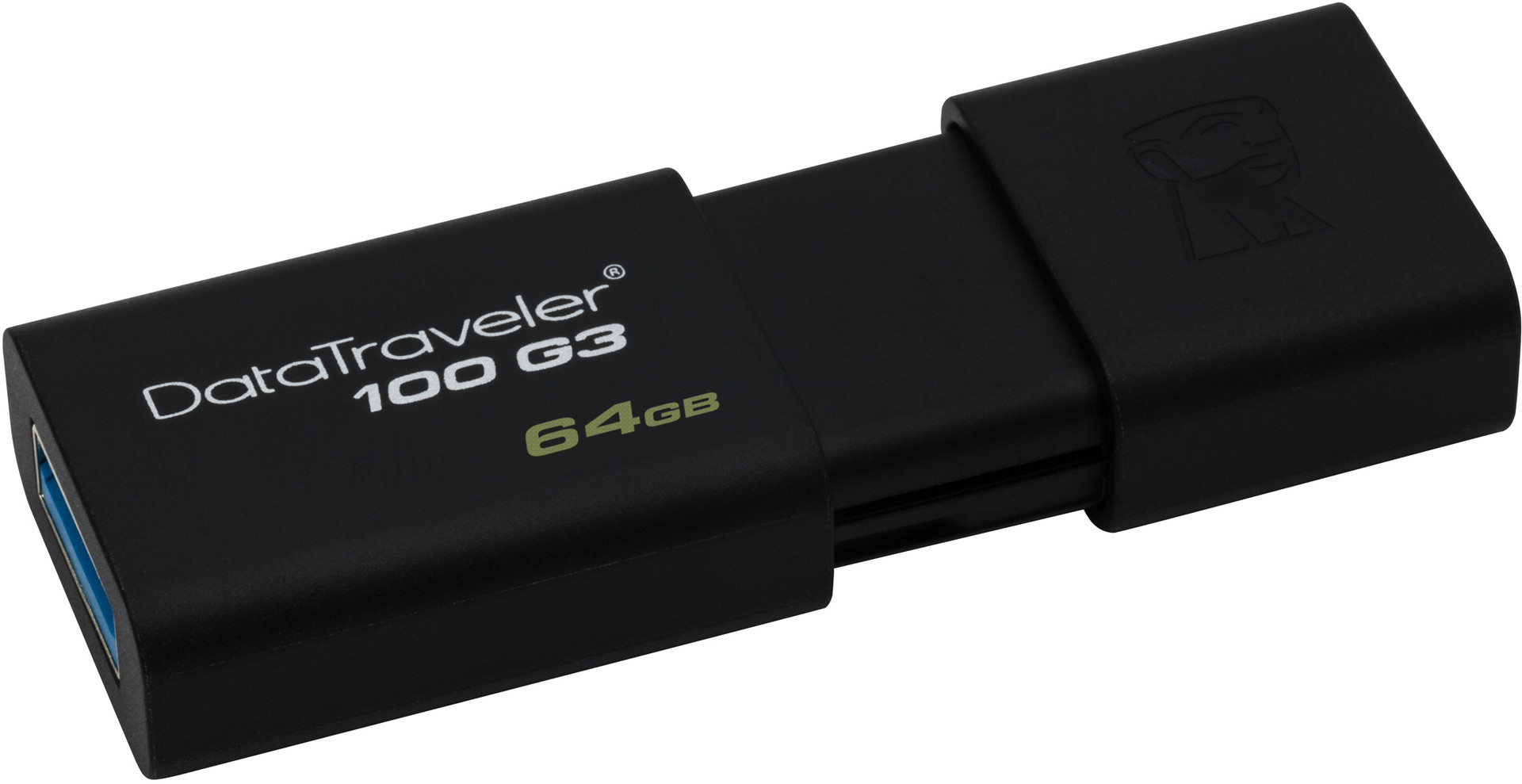 Kingston DataTraveler D100G3 64 GB USB 3.0, negru