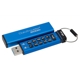 Memorie USB Flash Drive Kingston, 4GB, DT2000, USB 3.0, Keypad, Albastru