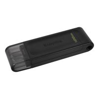 Memorie USB Flash Drive Kingston DataTraveler 70, 128GB, USB 3.2 Gen1, Negru