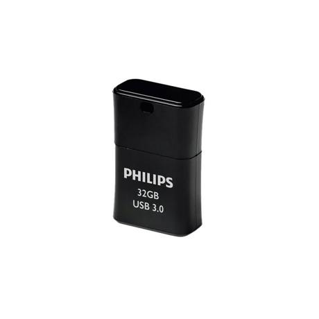 Memorie USB Flash Drive Philips 32 GB Pico Edition, FM32FD90B/10, Memorie USB 3.0, negru