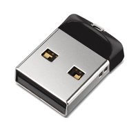 Memorie USB Flash Drive SanDisk Cruzer Fit, 64GB, 2.0, Negru