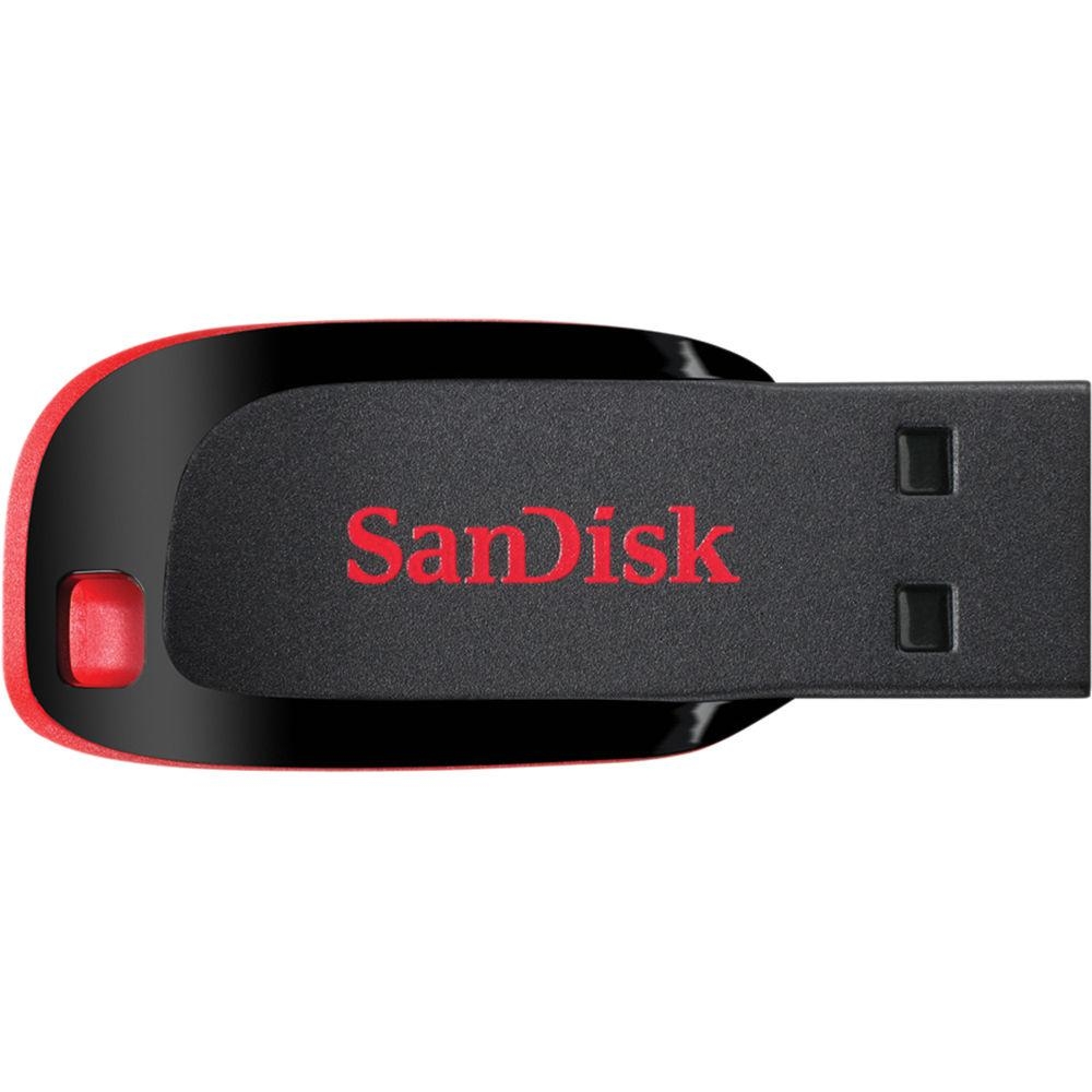 Memorie USB Flash Drive SanDisk Cruzer Blade, 16GB, 2.0, Negru/Rosu