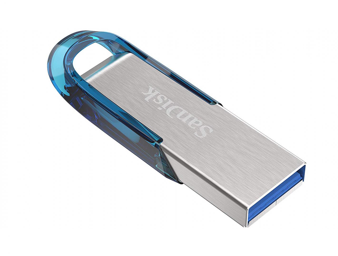Memorie USB Flash Drive SanDisk Ultra Flair, 64GB, 3.0, Reading speed: up to 150MB/s, Albastru