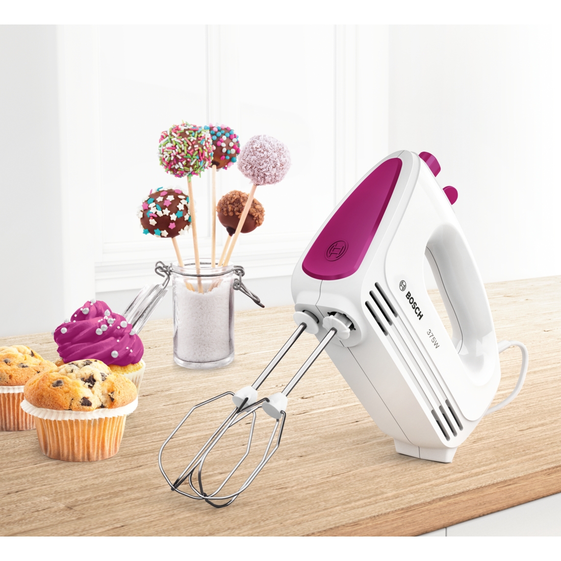 Mixer de mână Bosch CleverMixx Fun MFQ2210P