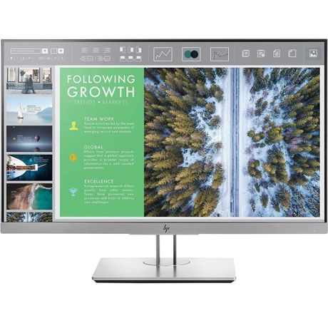 Monitor HP EliteDisplay E243 23.8", LED, IPS, Full HD, 5 ms, HDMI, VGA, DisplayPort, USB 3.0, Argintiu