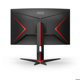 Monitor gaming curbat AOC C27G2ZU/BK, 27", Full HD, 0.5 ms, 240 Hz, HDMI, DisplayPort, USB, Negru/rosu