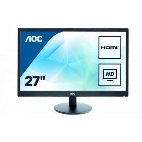 Monitor AOC E2775SJ, 27", HDMI, D-SUB, DVI, VESA, Speakers, Black