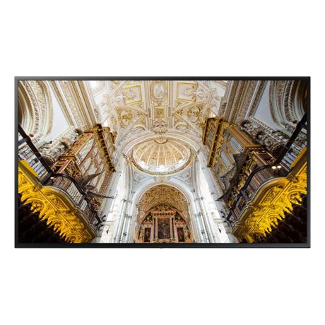 Monitor Signage Samsung QB55N, 55", 4K UHD, 8 ms, HDMI, DVI, USB, Wi-Fi, Negru