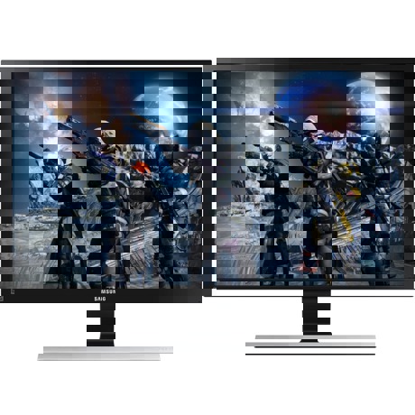 Monitor LED Samsung LU28E570DS/EN, 28", 4K, 1 ms, 60 Hz, HDMI, Display Port, Jack, Negru/Argintiu