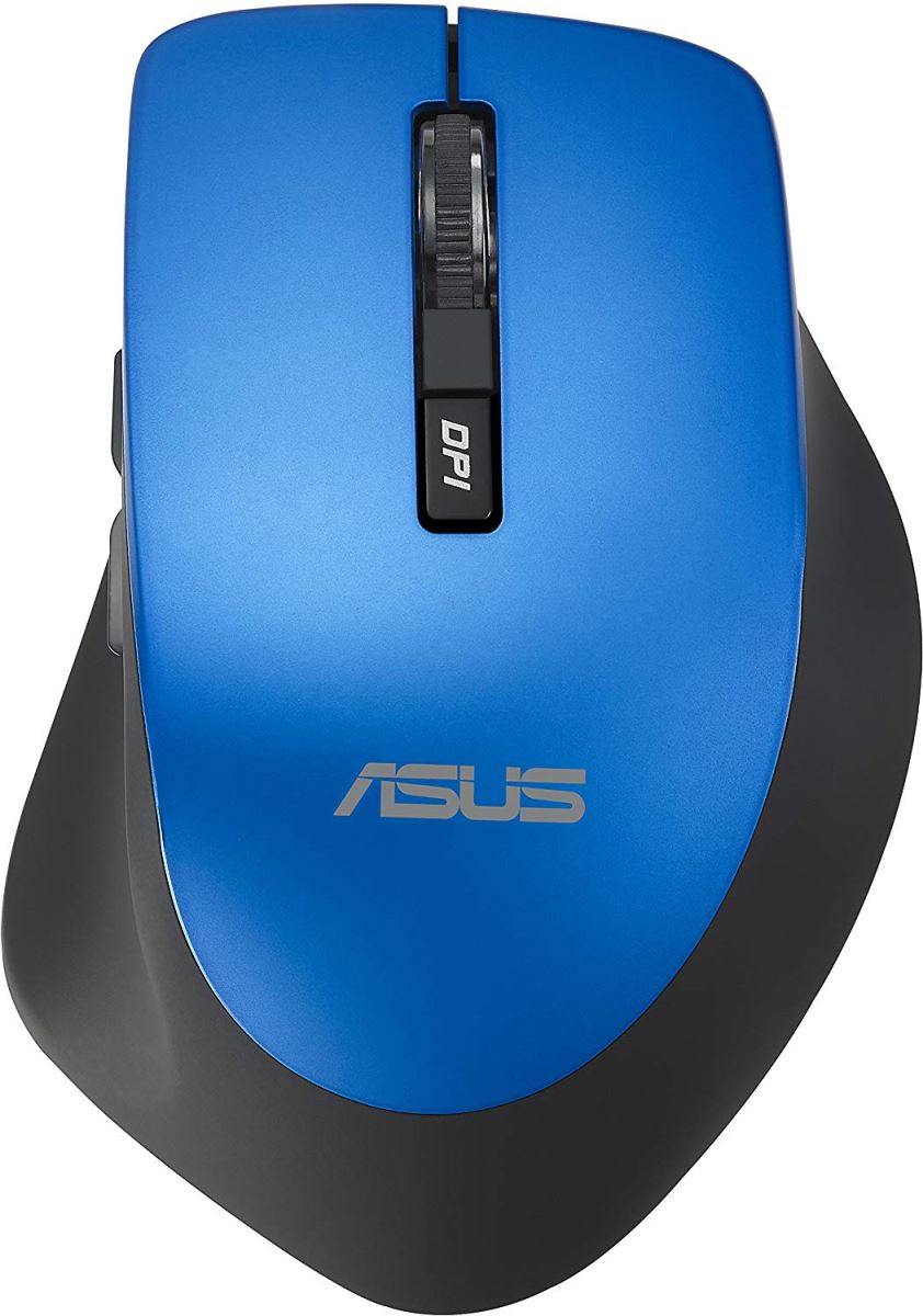 Mouse Asus WT425, Optic, Wireless, Nano receiver, 1600 dpi, 6 butoane, Silent mouse click design, Pentru mana dreapta, Royal Blue