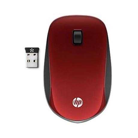 Mouse HP Z4000, Wireless 2.4 GHz, slim, RED