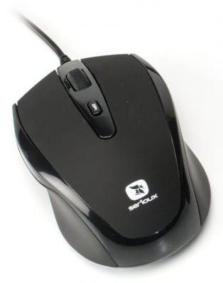 Mouse Serioux Pastel 3300, USB, Black