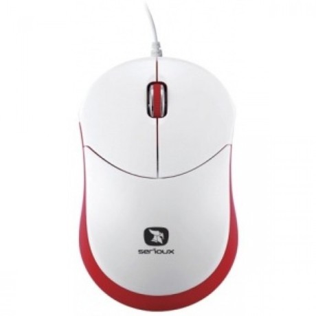 Mouse Serioux Rainbow 680, Red
