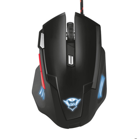 Mouse gaming cu fir Trust GXT 111 Neebo, USB, 2500 DPI, Optic, Black