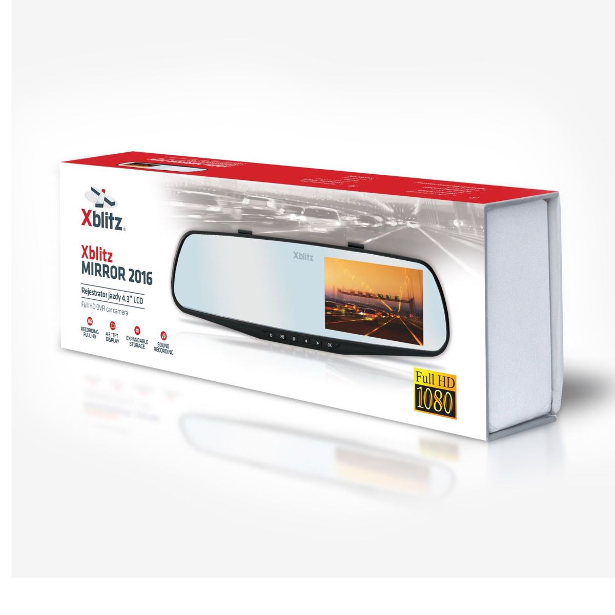 Camera auto DVR Xblitz Mirror 2016, Full HD