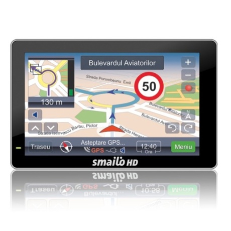 Sistem de navigatie Smailo HD, Ecran 5.0", Harta Europei - Actualizari pe viata a hartilor