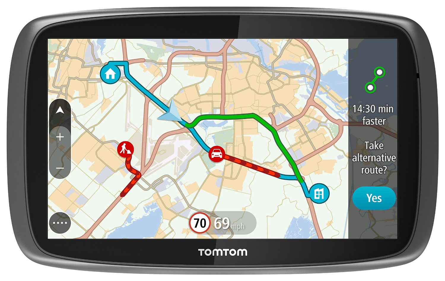 Sistem de navigatie TomTom GO 5100, Ecran 5", Actualizari gratuite alte hartilor