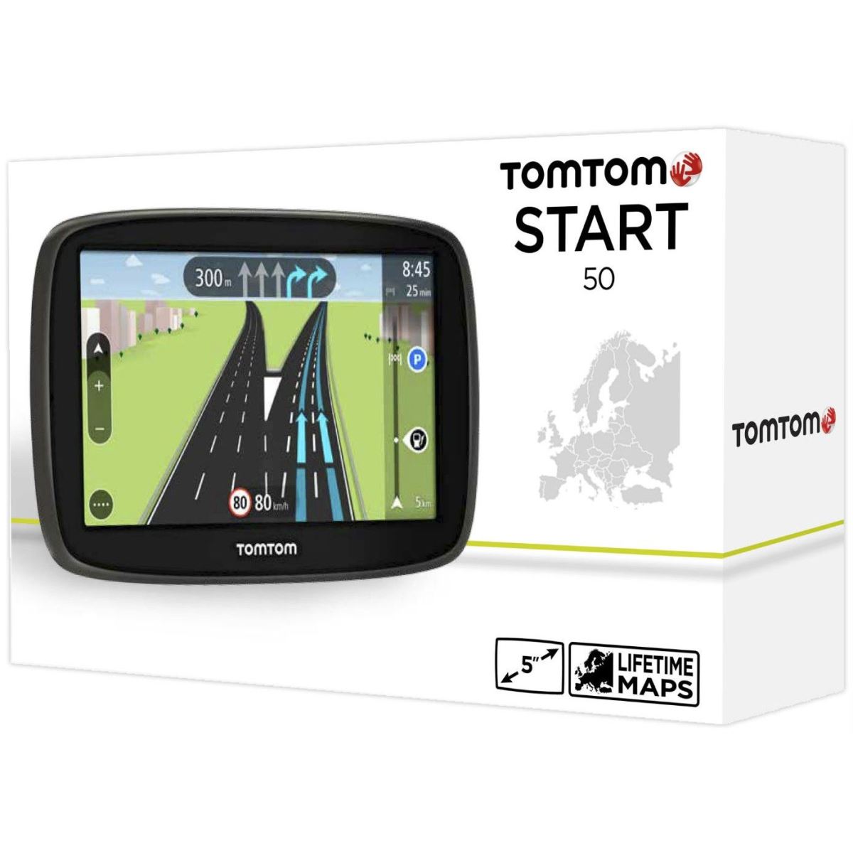 Sistem de navigatie TomTom Start 50, diagonala 5", Harta Full Europe + Actualizari gratuite pe viata