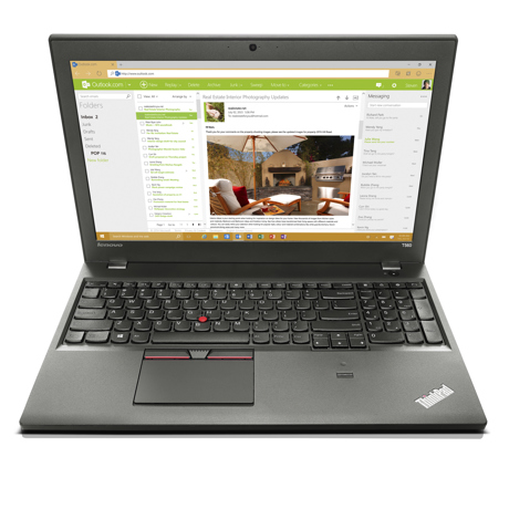 Laptop Lenovo ThinkPad T560, 15.5" 3K IPS Antireflexie, Intel Core i7-6600U, video nVIDIA 940MX 2GB, RAM 8GB, SSD 256GB, Windows 7 Pro / Windows 10 Pro 64bit