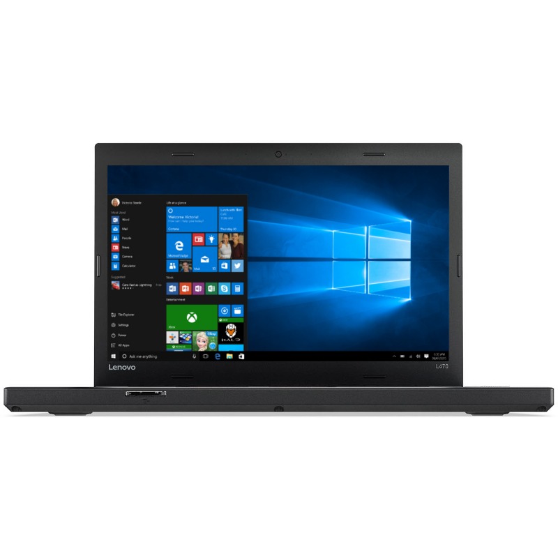 Laptop Lenovo ThinkPad L470, 14.0" FHD IPS Anti-Glare, Intel Core i5-7200U, RAM 8GB DDR4, SSD 256 GB, NO-ODD, Windows 10 Pro