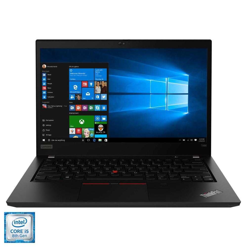 Laptop Lenovo ThinkPad T490s, 14" FHD, i5-8265U, RAM 8GB, 512GB SSD, Windows 10 Pro