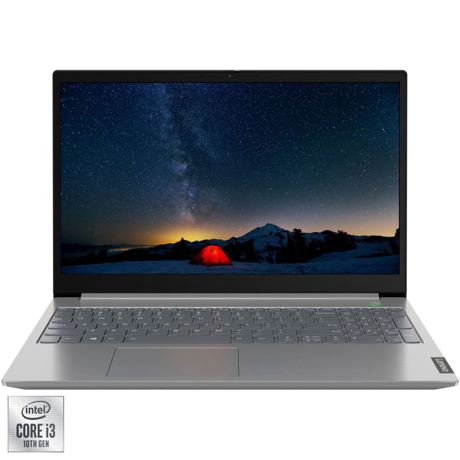 Laptop Lenovo ThinkBook 15-IML, 15.6" FHD, Intel Core i3-10110U, RAM 8GB DDR4, SSD 256GB, DOS