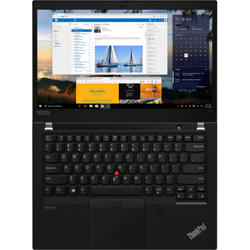 Laptop Lenovo ThinkPad T14 Gen 1, 14" FHD (1920x1080), Anti-glare, Intel Core i7-10510U, RAM 16GB, SSD 512 GB, Windows 10 Pro
