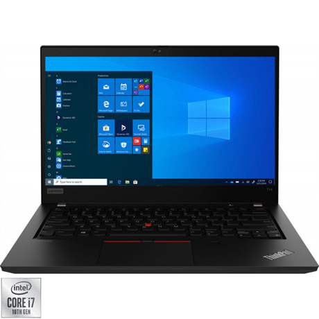 Laptop Lenovo ThinkPad T14, 14", Ultra HD (3840x2160), IPS, Intel Core i7-10510U, RAM 16GB, 512GB SSD, Windows 10 Pro