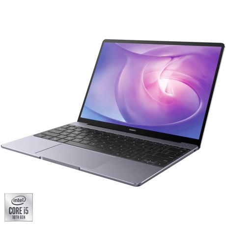 Laptop Huawei MateBook 13 2020, 13'', Ecran IPS, Procesor Intel® Core™ i5-10210U, RAM 8GB, SSD 512GB, Gray, Windows 10 Home