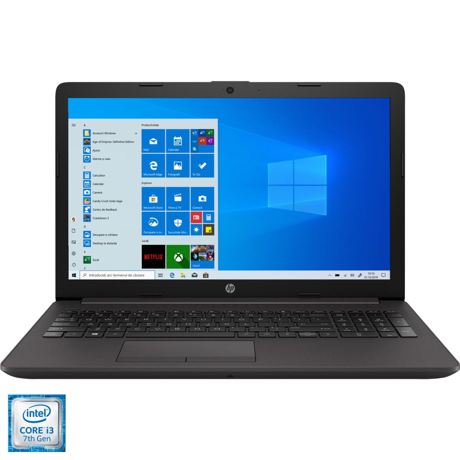 Laptop HP 250 G7, 15.6 inch, LED, FHD, Intel Core i3-7020U, RAM 8GB DDR4, SSD 256GB, DVD+/-RW, Windows 10 Pro 64bit