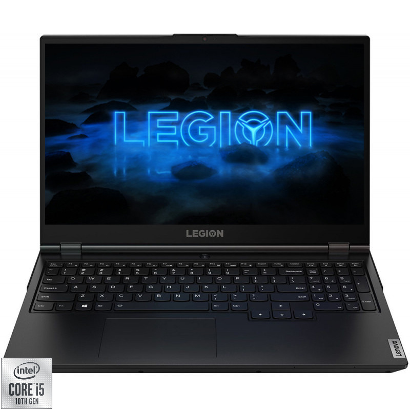 Laptop Lenovo Gaming Legion 5 15IMH05H, 15.6" FHD (1920x1080), Anti-glare, Intel Comet lake i5-10300H, RAM 16GB, SSD 512 GB, NVIDIA GeForce GTX 1660 Ti 6GB GDDR6, Free DOS