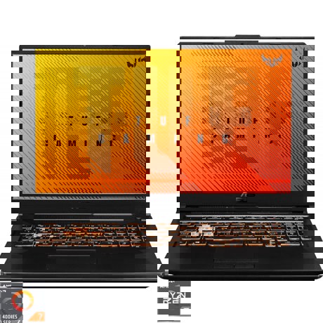 Laptop Gaming ASUS TUF Gaming A17 FA706IU-H7022, 17.3" FHD IPS, AMD Ryzen 7 4800H, RAM 8GB, SSD 512GB, NVIDIA GeForce GTX1660Ti 6GB GDDR6, Fara OS