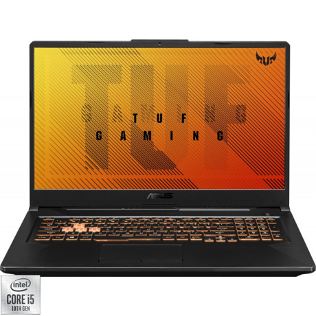 Laptop Gaming ASUS TUF Gaming F17 FX706LI-HX200, 17.3" FHD IPS, Intel Core i5-10300H, RAM 8GB, SSD 512GB, NVIDIA® GeForce® GTX 1650 Ti 4GB GDDR6, Endless OS