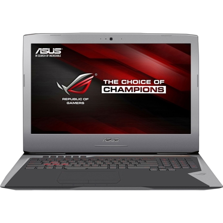 Laptop Asus ROG G752VL-GC088D, 17.3" FHD LED Anti-Glare IPS, Intel Core i7-6700HQ, nVidia GTX 965M 2GB, RAM 16GB DDR4, HDD 1TB, DOS, Dark grey