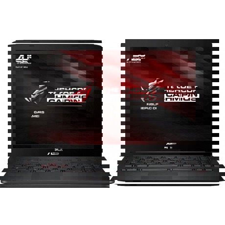 Laptop ASUS Gaming 15.6'' ROG GL552VX, FHD, Procesor Intel Core i7-6700HQ (6M Cache, up to 3.50 GHz), 8GB DDR4, 1TB, GeForce GTX 950M 4GB, FreeDos, Grey, versiunea metalica